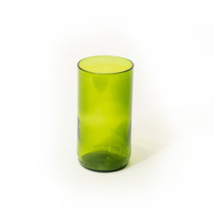 Set of 4 Upcycled Green Wine Bottle 15oz Glasses - Wholesale