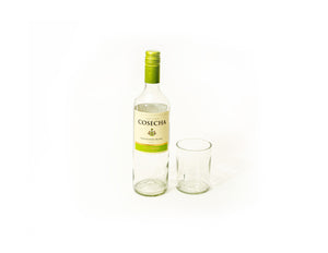 Set of 4 Upcycled Clear Wine Bottle 11oz Glasses - Wholesale