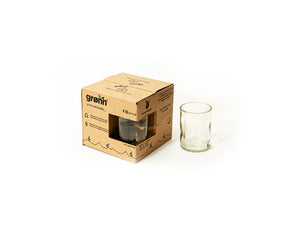 Set of 4 Upcycled Clear Wine Bottle 11oz Glasses - Wholesale