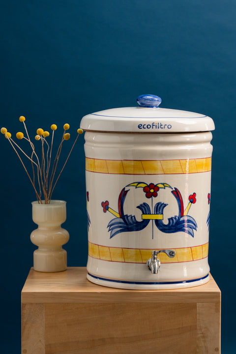 Painted Ceramic EcoFiltro - Wild Flower Design