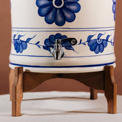 Wooden Base Painted Ceramic EcoFiltro