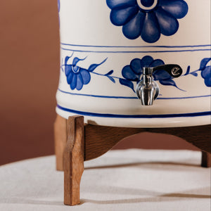 Wooden Base Painted Ceramic EcoFiltro